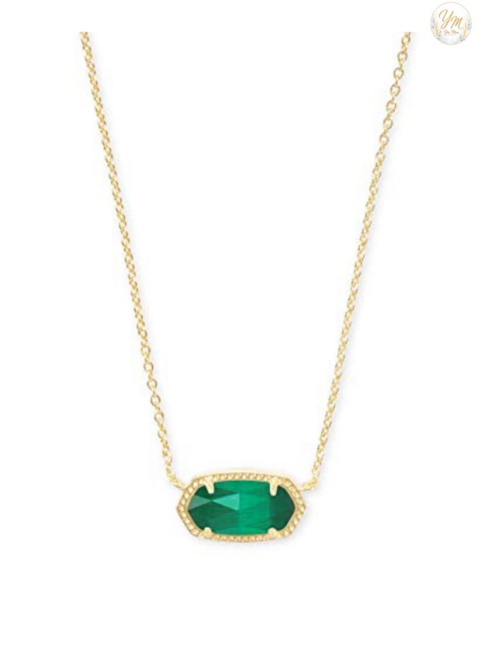14k Gold-Plated Pendant Necklace, Kendra Scott Elisa Style